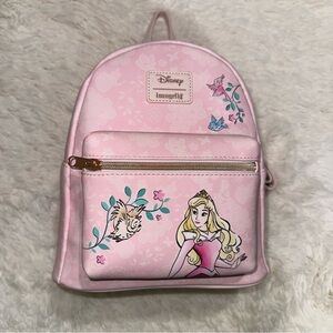 NEW Disney Loungefly Aurora Pink Princess Backpack Sleeping Beauty Floral print